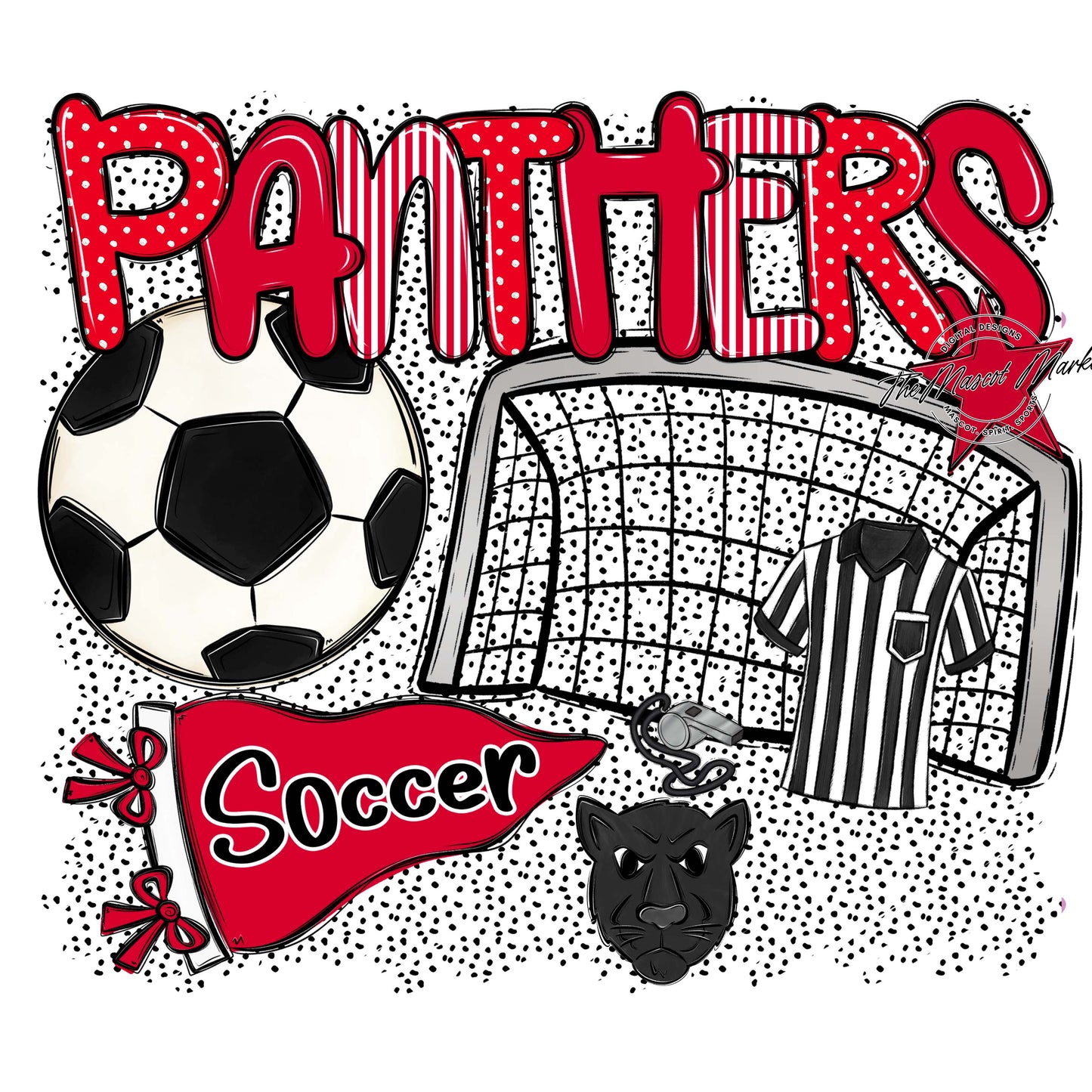 Panthers Soccer Spirit-Red
