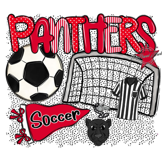 Panthers Soccer Spirit-Red
