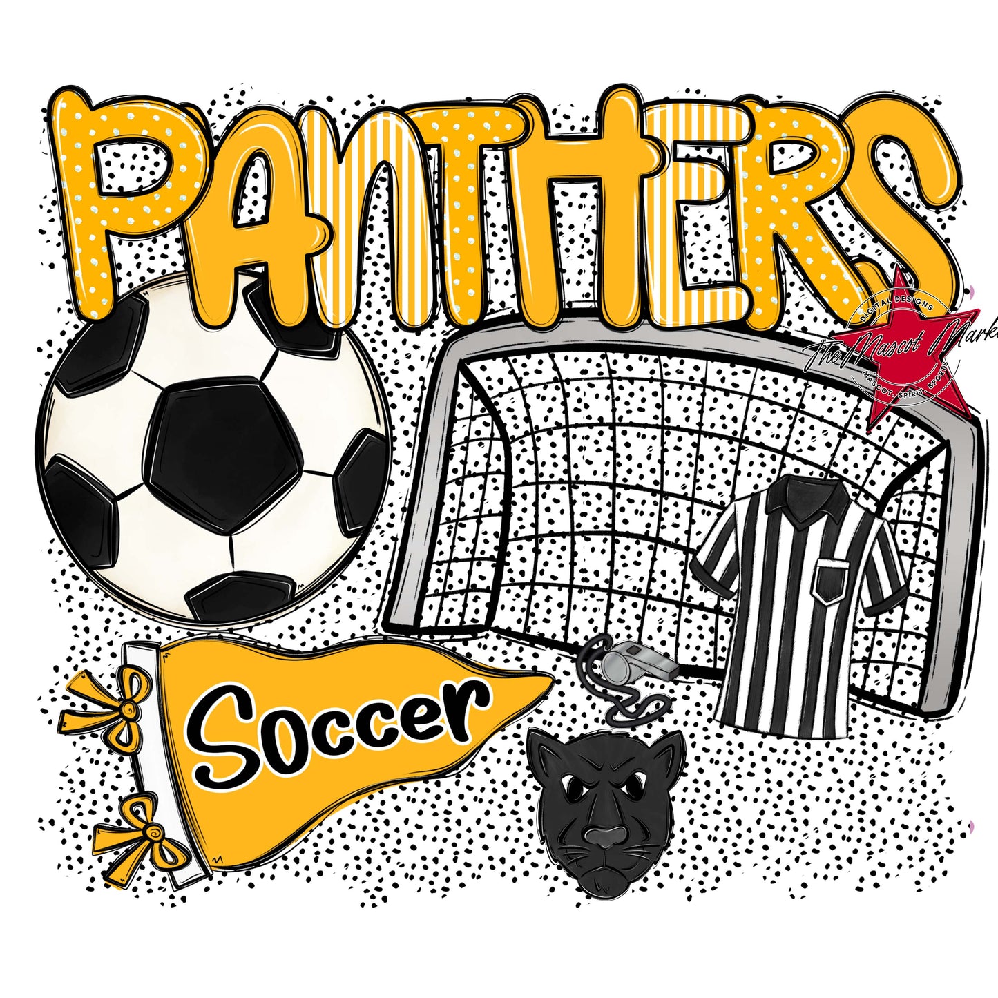 Panthers Soccer Spirit-Yellow
