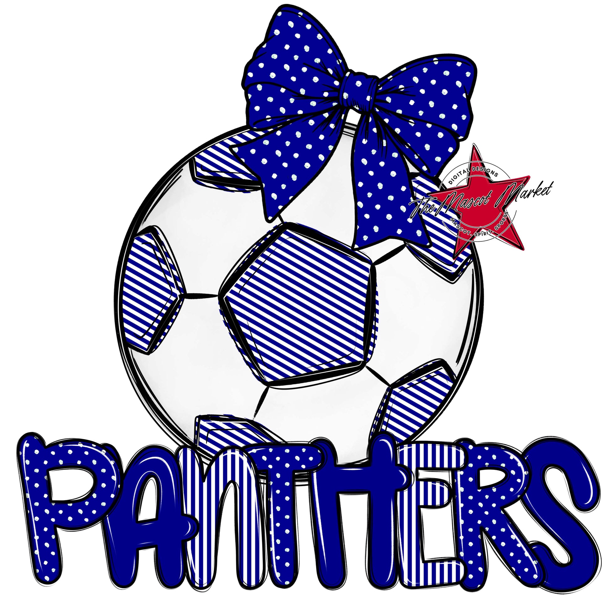 Panthers Soccer Spirit Design-Blue