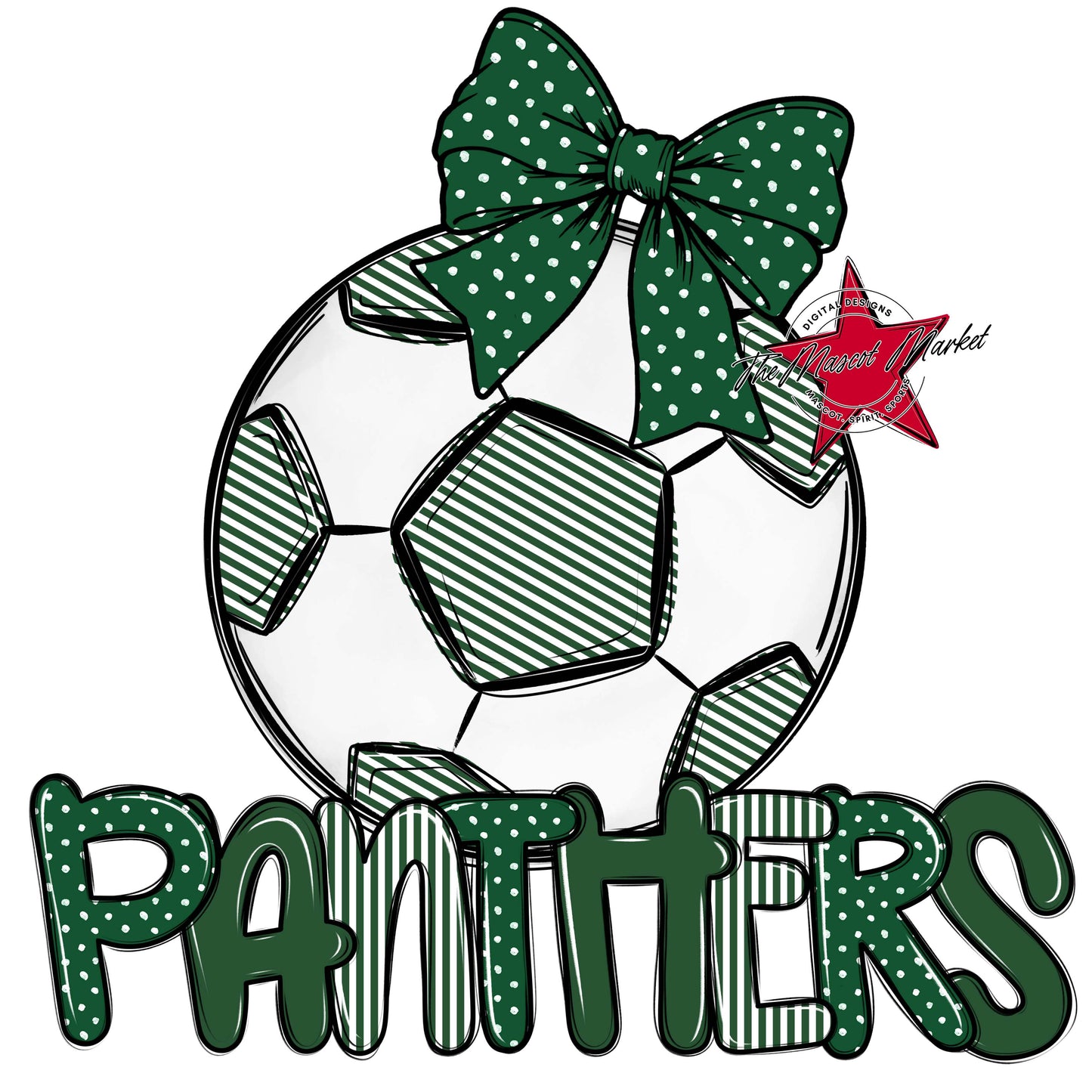 Panthers Soccer Spirit Design-Green