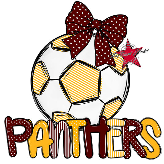 Panthers Soccer Spirit Design-Maroon & Yellow