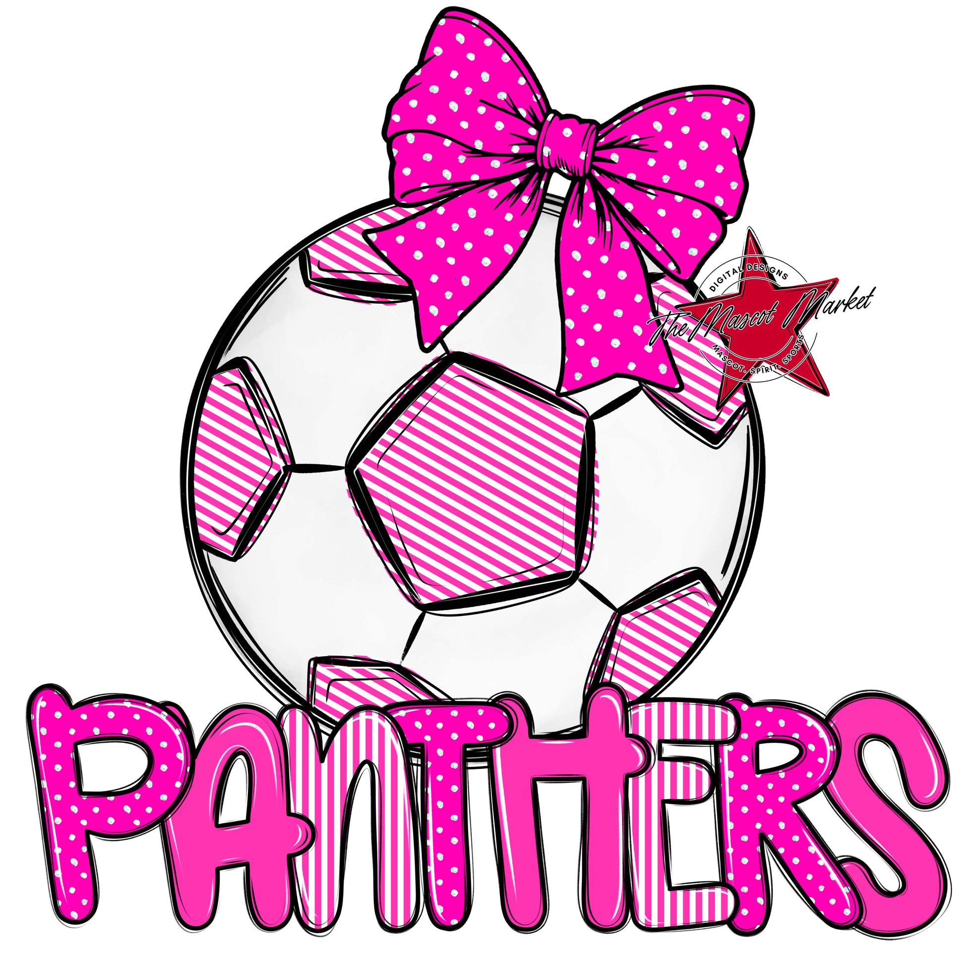 Panthers Soccer Spirit Design-Pink