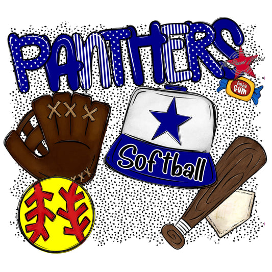 Panthers Softball Spirit-Blue