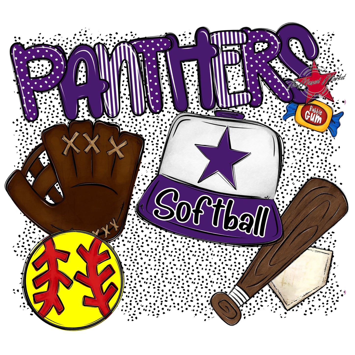 Panthers Softball Spirit-Purple