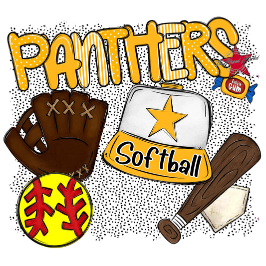 Panthers Softball Spirit-Yellow