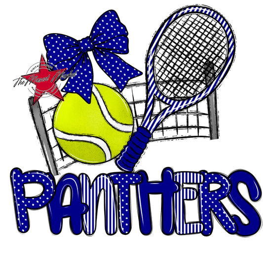 Panthers Tennis Spirit Design-Blue
