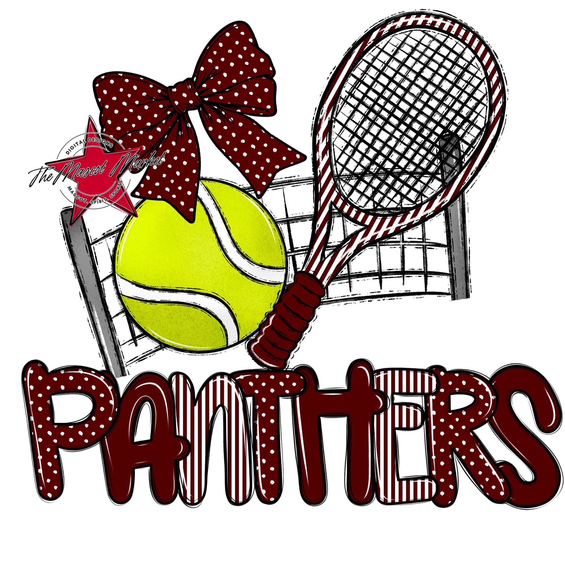 Panthers Tennis Spirit Design-Maroon