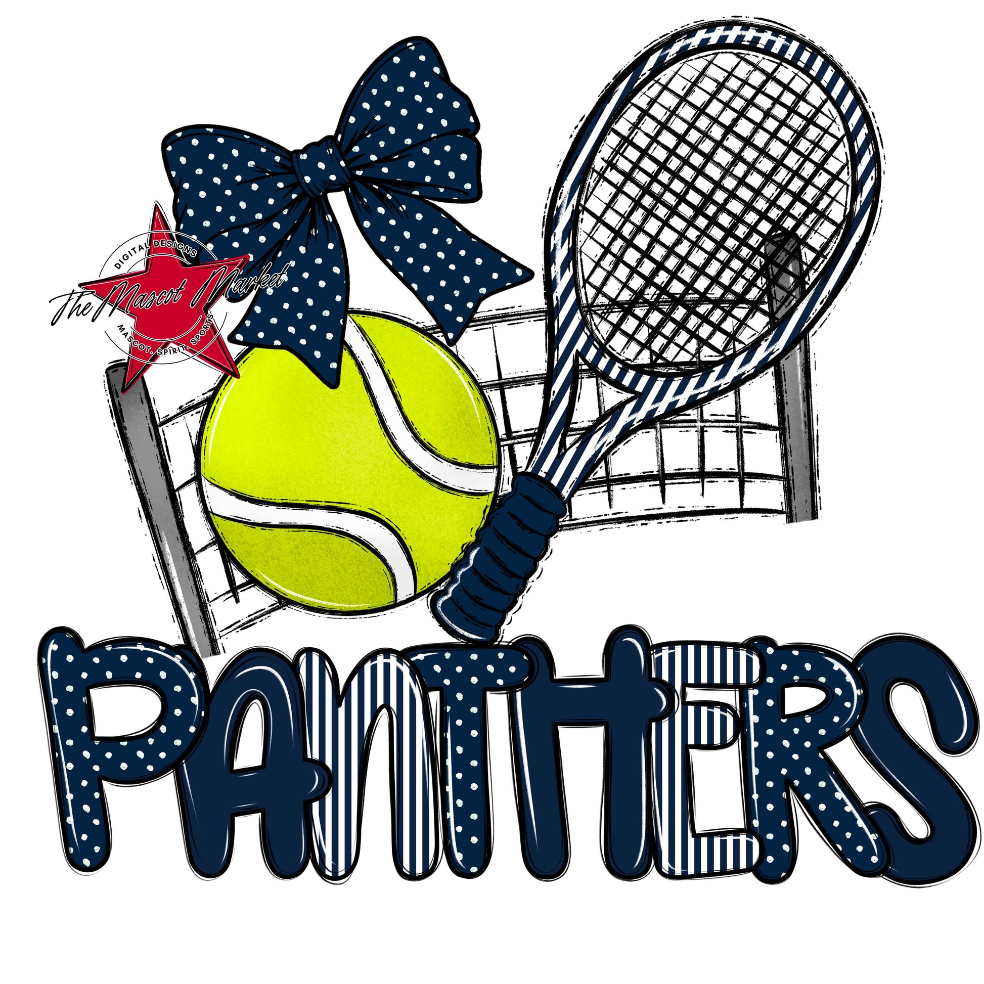 Panthers Tennis Spirit Design-Navy