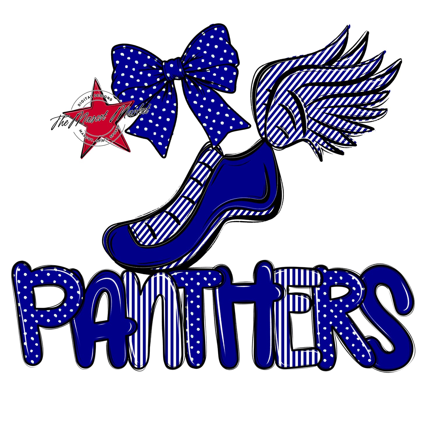 Panthers Track Spirit Design-Blue