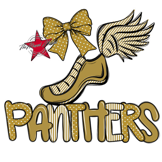 Panthers Track Spirit Design-Gold