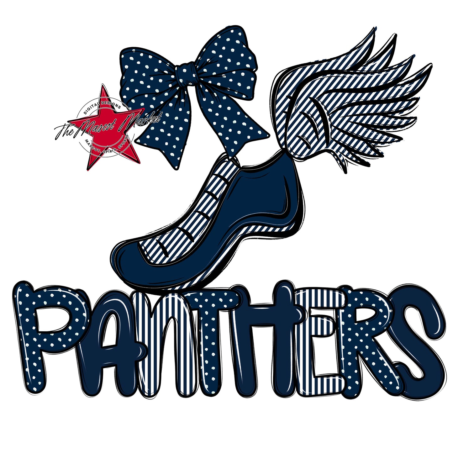 Panthers Track Spirit Design-Navy