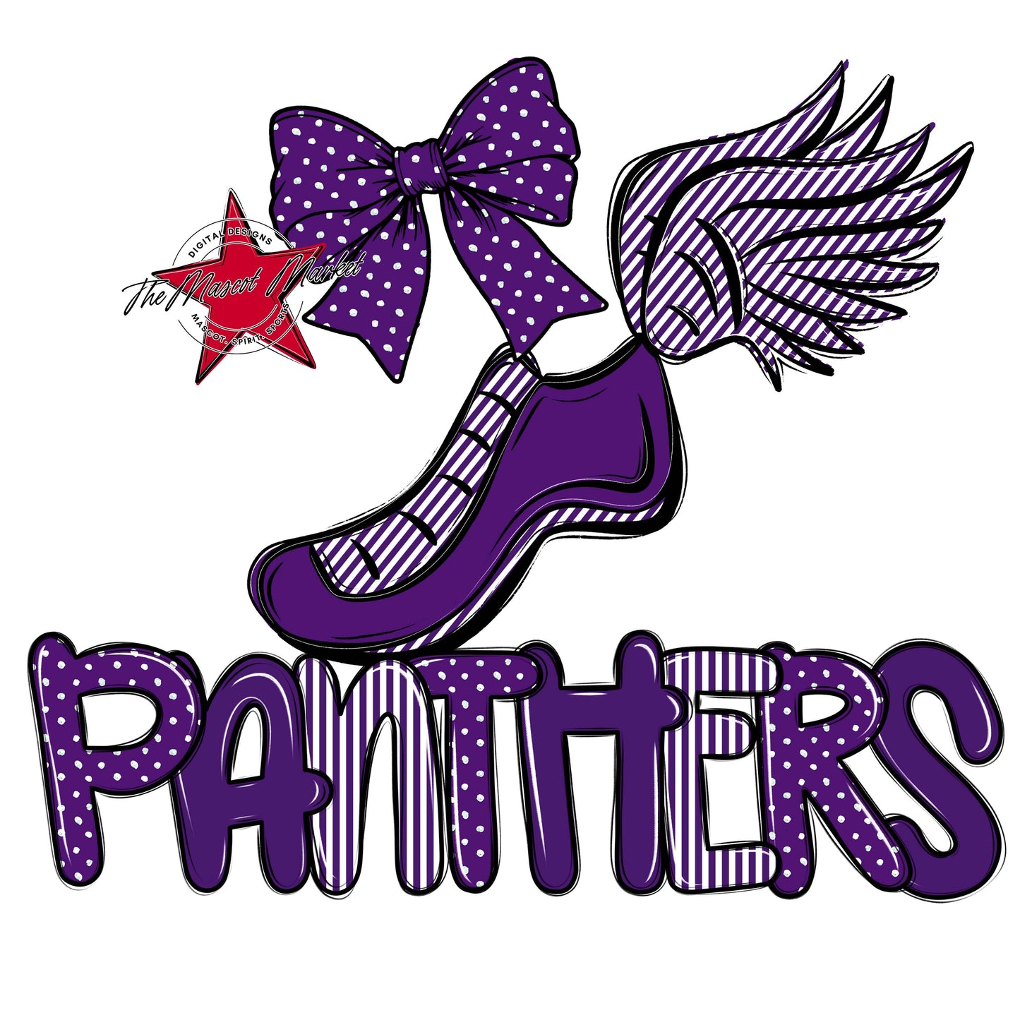Panthers Track Spirit Design-Purple