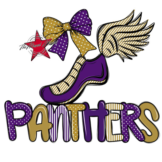 Panthers Track Spirit Design-Purple & Gold