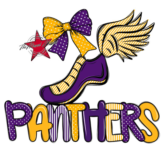 Panthers Track Spirit Design-Purple & Yellow