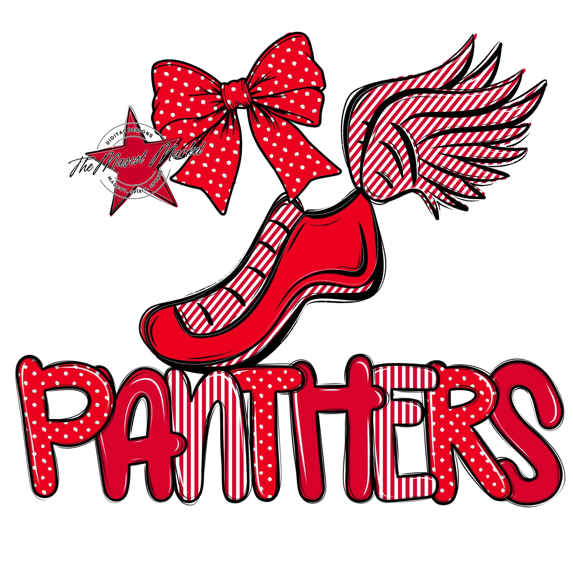 Panthers Track Spirit Design-Red