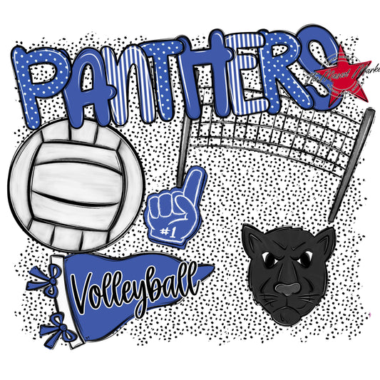 Panthers Volleyball Spirit-Off Blue