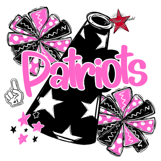 Patriots Alpha Megaphone Design-Baby Pink