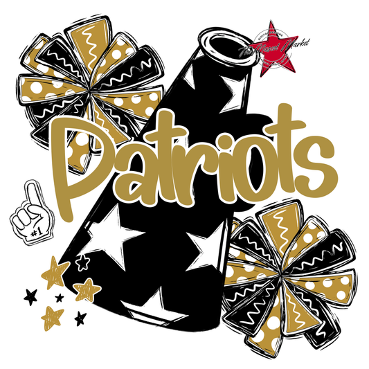Patriots Alpha Megaphone Design-Gold