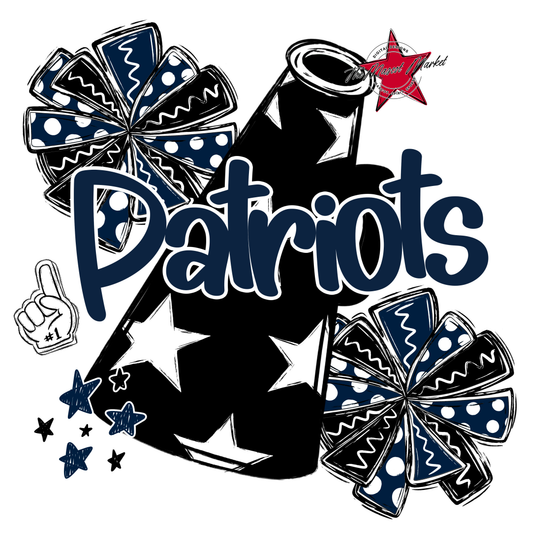 Patriots Alpha Megaphone Design-Navy