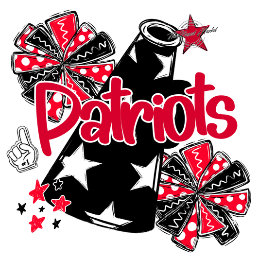 Patriots Alpha Megaphone Design-Red