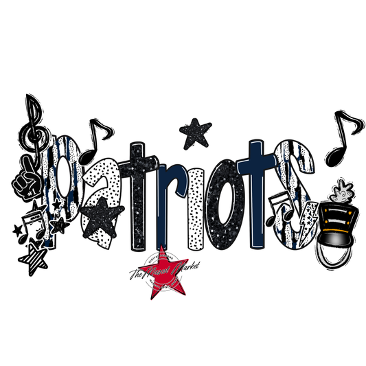 Patriots Band Scrape-Navy