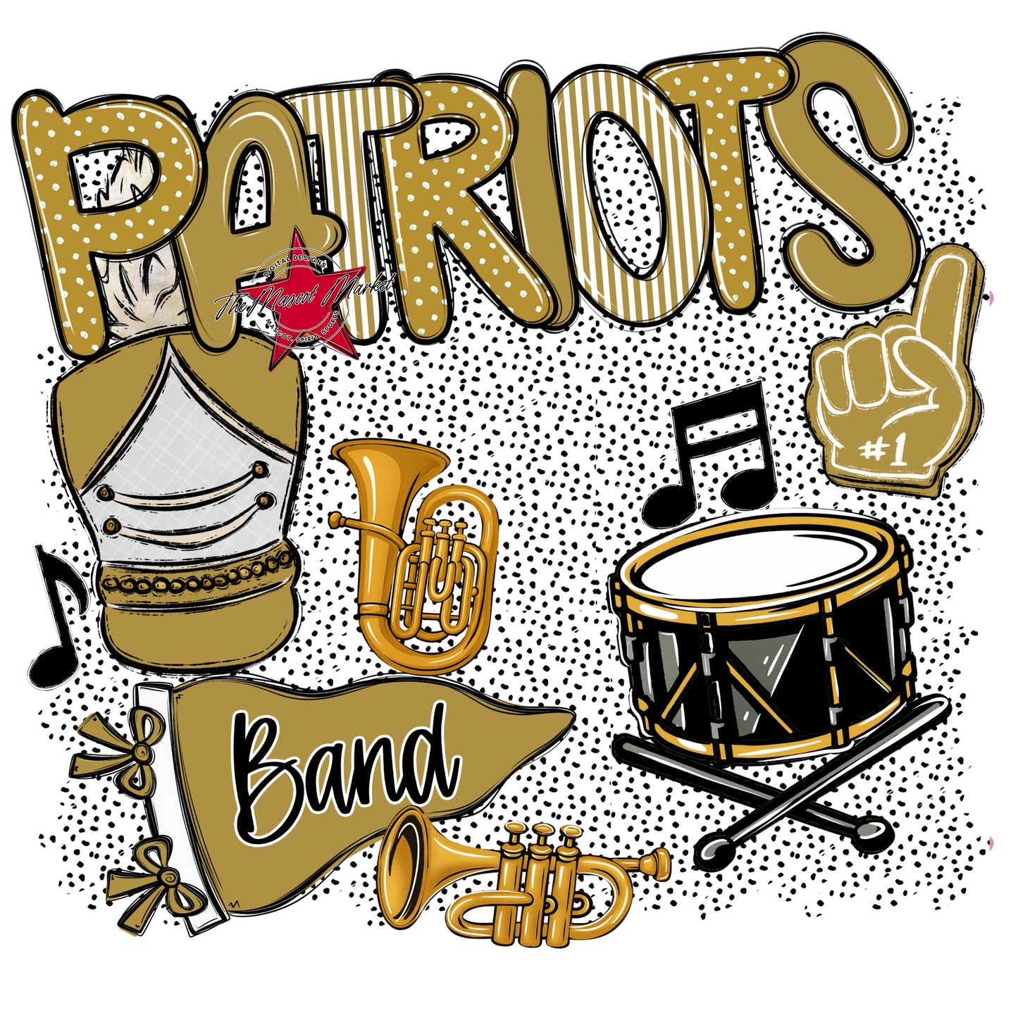 Patriots Band Spirit-Gold
