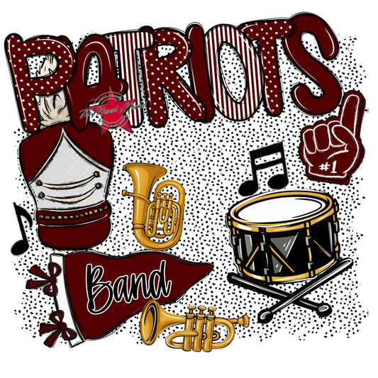 Patriots Band Spirit-Maroon