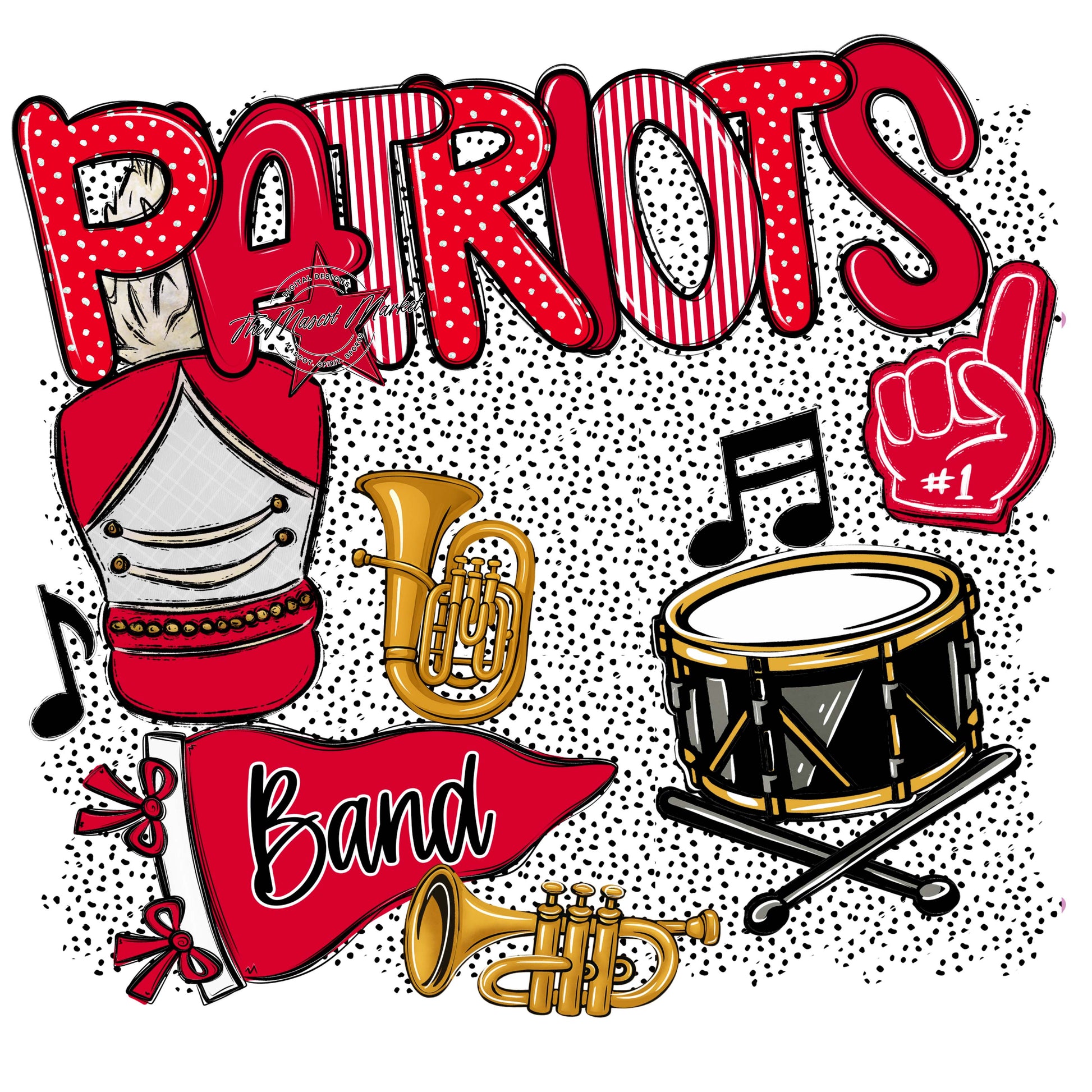 Patriots Band Spirit-Red