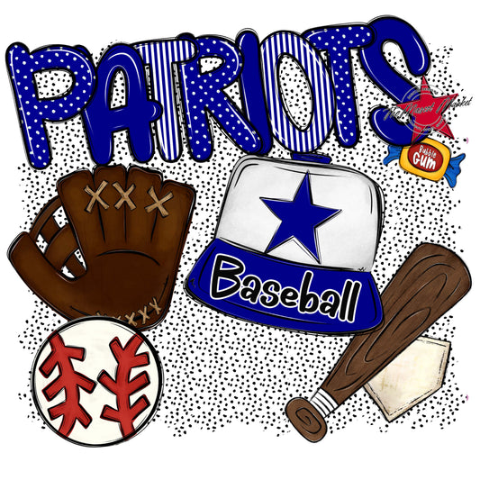 Patriots Baseball Spirit-Blue