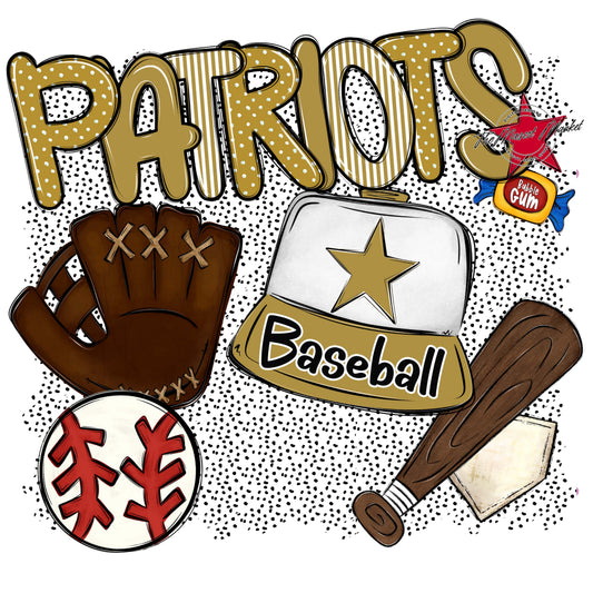 Patriots Baseball Spirit-Gold