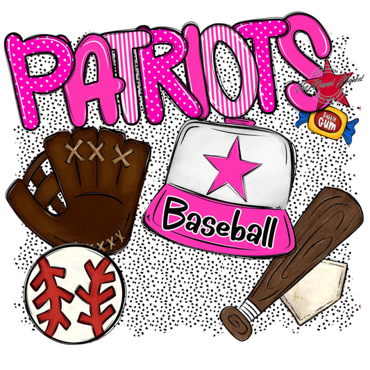 Patriots Baseball Spirit-Pink