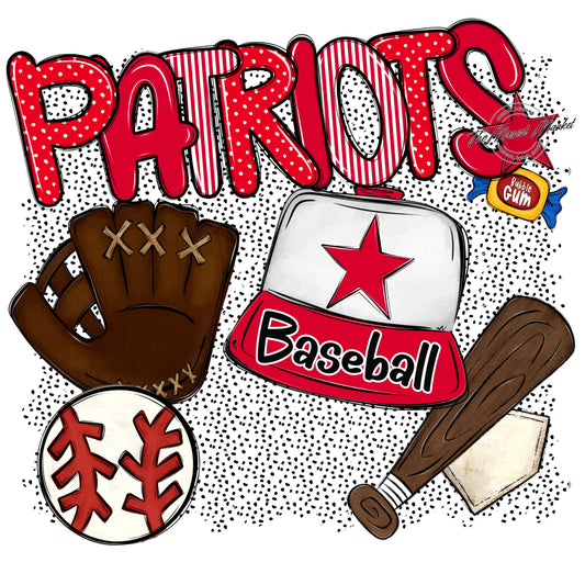 Patriots Baseball Spirit-Red