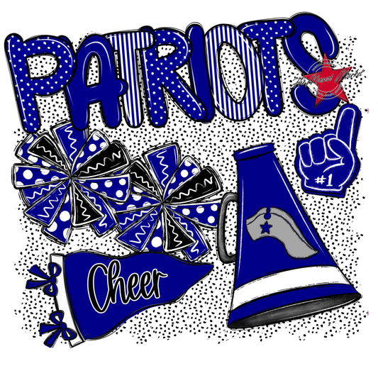 Patriots Cheer Spirit-Blue