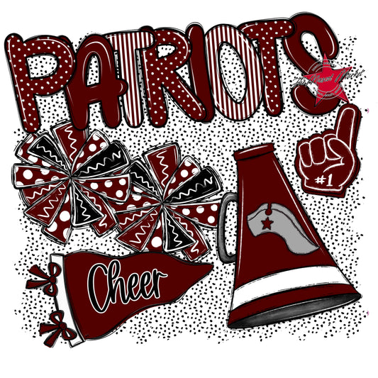 Patriots Cheer Spirit-Maroon