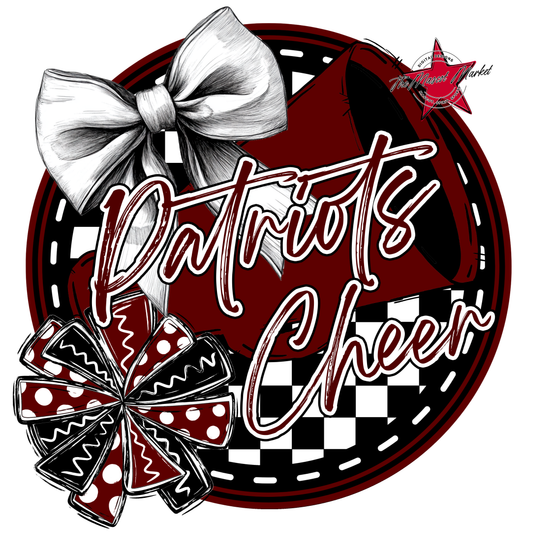 Patriots Circle Cheer Design-Maroon