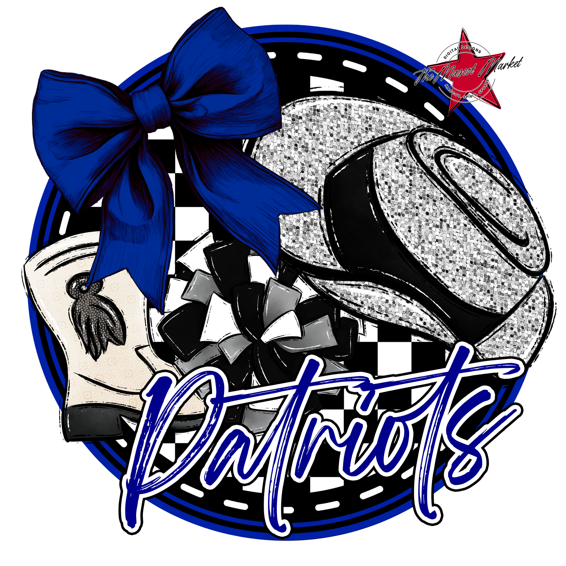 Patriots Circle Drillteam Design-Blue