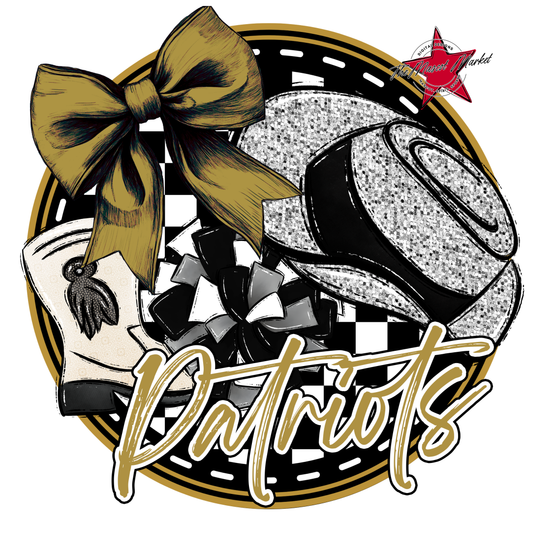 Patriots Circle Drillteam Design-Gold