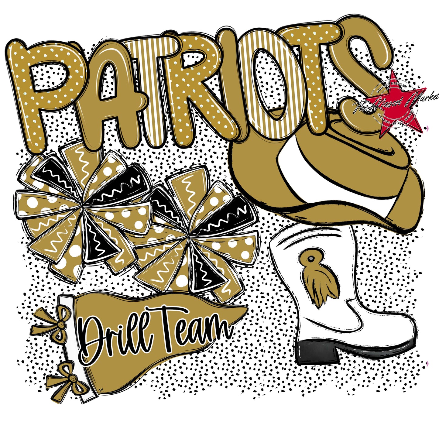 Patriots Drillteam Spirit-Gold
