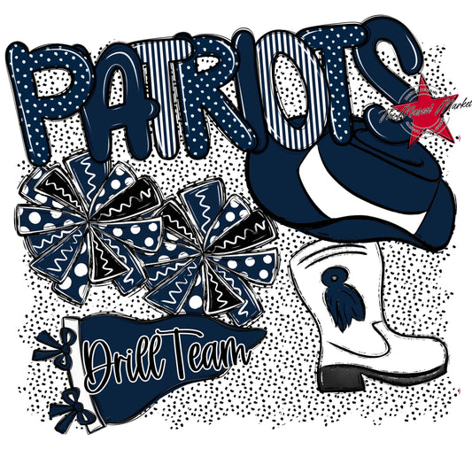 Patriots Drillteam Spirit-Navy