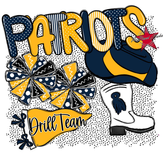 Patriots Drillteam Spirit-Navy & Yellow