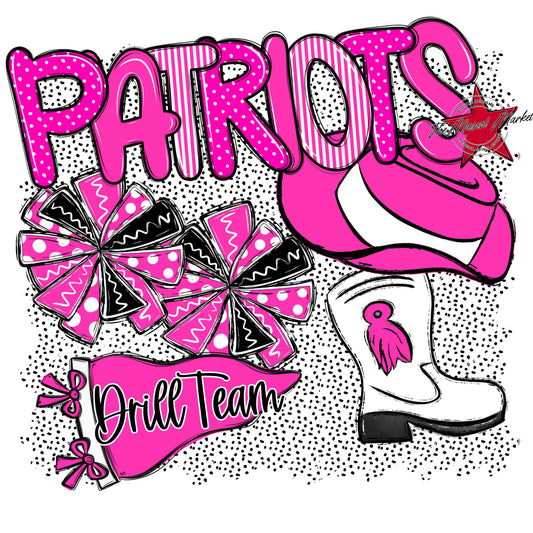 Patriots Drillteam Spirit-Pink