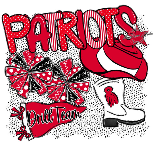 Patriots Drillteam Spirit-Red