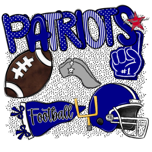 Patriots Football Spirit-Blue