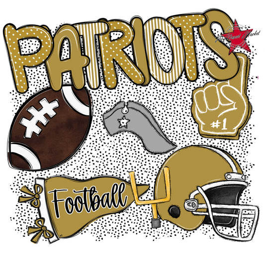 Patriots Football Spirit-Gold