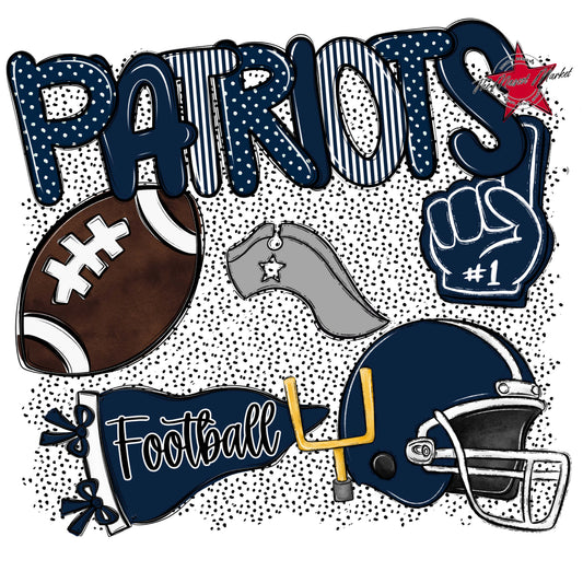Patriots Football Spirit-Navy