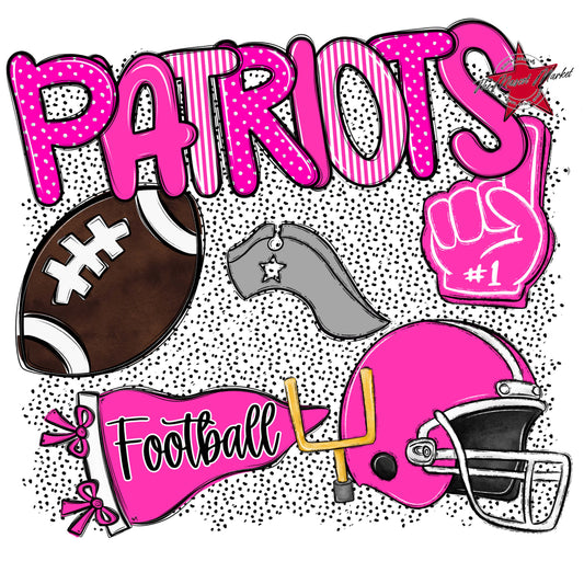 Patriots Football Spirit-Pink