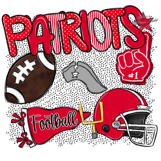 Patriots Football Spirit-Red