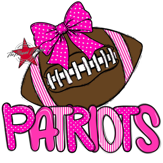 Patriots Football Spirit Design-Pink