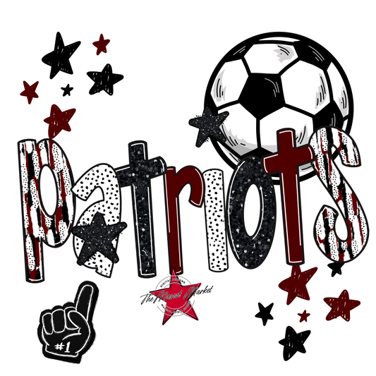 Patriots Soccer Scrape-Maroon